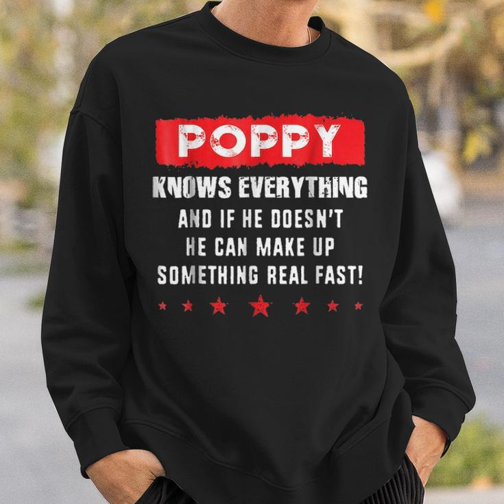 Best Gift Awesome Poppy Cool Fathers Day Gift Sweatshirt Gifts for Him