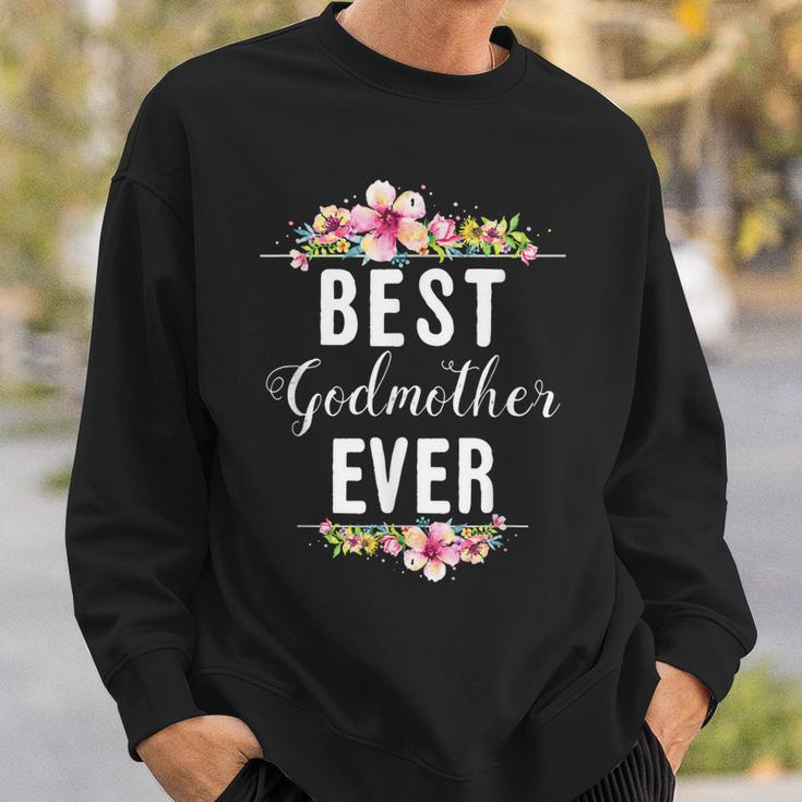 Best Godmother Ever Floral Design Family Matching Gift Sweatshirt Gifts for Him