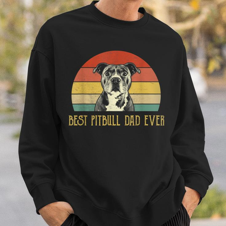 Best Pitbull Dad Ever Pitbull Dog Lovers Fathers Day Gift Sweatshirt Gifts for Him
