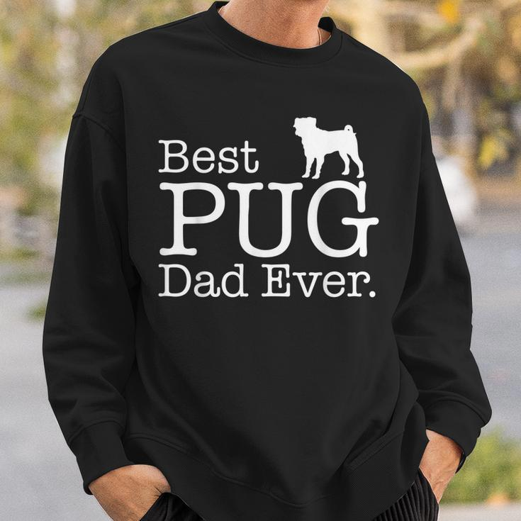 Best Pug Dad EverFunny Pet Kitten Animal Parenting Sweatshirt Gifts for Him