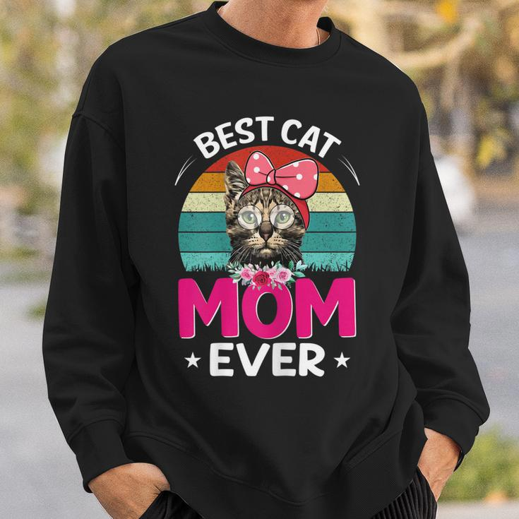 Beste Katzenmutter Ever Sweatshirt für Damen, Katzenliebhaber Tee Geschenke für Ihn