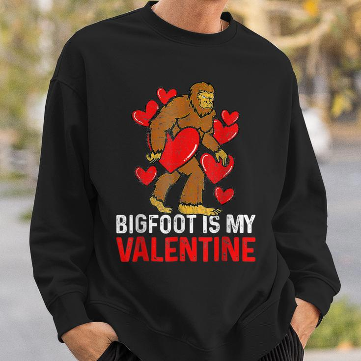Bigfoot Is My Valentine Sasquatch Bigfoot Valentines Day Sweatshirt Gifts for Him