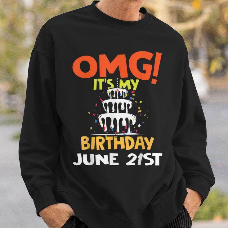 Birthday Gifts June 21St Birthday Funny Sweatshirt Gifts for Him