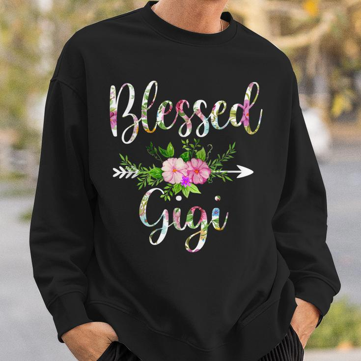 Blessed Gigi Floral For Women Mothers Day Grandma Sweatshirt Gifts for Him