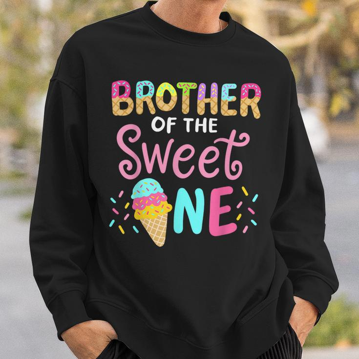 Brother Of Sweet One Birthday Matching Family Ice Cream Sweatshirt Gifts for Him