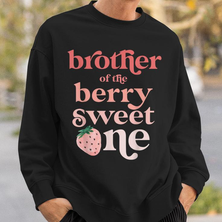 Brother Of The Berry Sweet One Strawberry First Birthday 1St Sweatshirt Gifts for Him