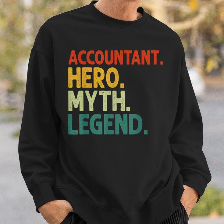 Buchhalter Hero Myth Legend Retro Vintage Buchhaltung V2 Sweatshirt Geschenke für Ihn