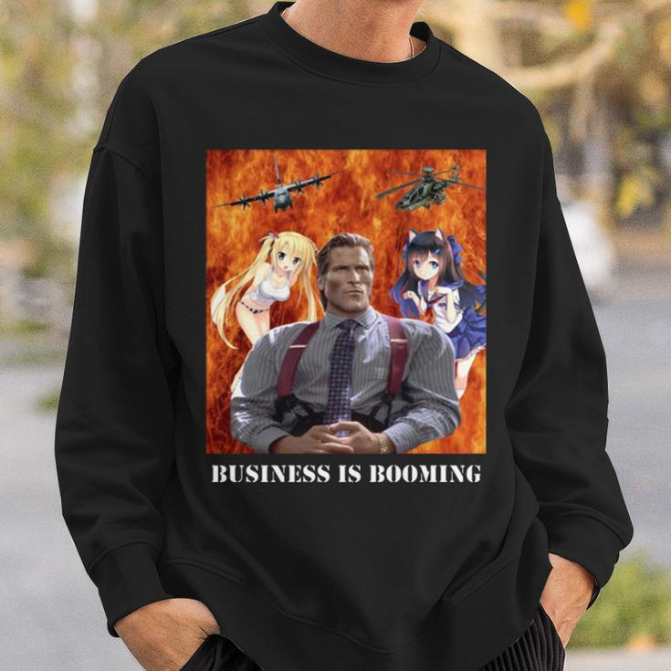 Business Is Booming Meme Giga Chad Sweatshirt Gifts for Him