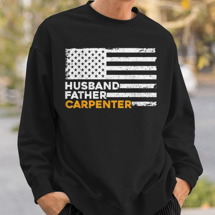 Carpenter Husband Father American Flag Fathers Day Gifts Sweatshirt Gifts for Him