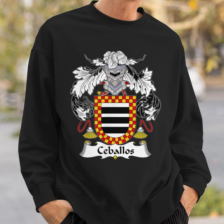 Ceballos Coat Of Arms Family Crest Sweatshirt Gifts for Him