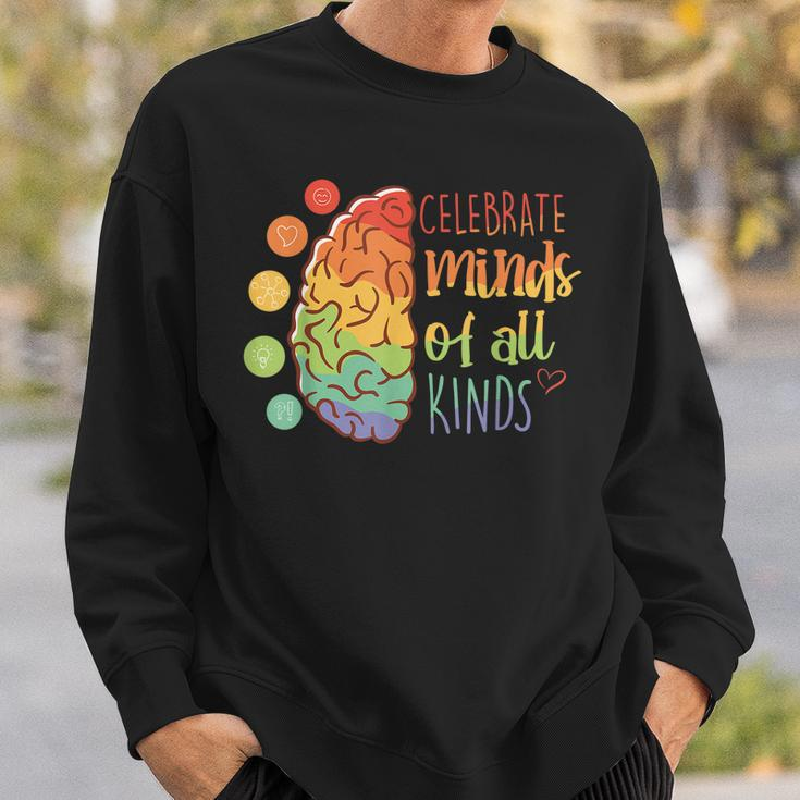 Celebrate Minds Of All Kinds Mental Health Matters Sweatshirt Gifts for Him