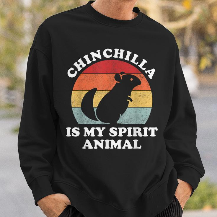 Chinchilla Ist Mein Geistertier Süßer Tierliebhaber Sweatshirt Geschenke für Ihn