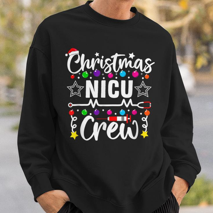 Christmas Nicu Crew Nurse Doctor Tech Neonatal Icu Squad V2 Men Women Sweatshirt Graphic Print Unisex Gifts for Him