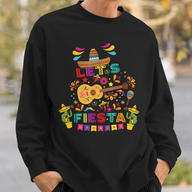 Cinco De Mayo Lets Fiesta Mexican Maracas Sombrero Sweatshirt Gifts for Him