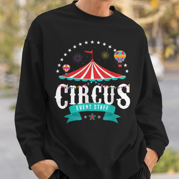 Circus Event Staff Vintage Retro Carnival Birthday Party Sweatshirt Gifts for Him