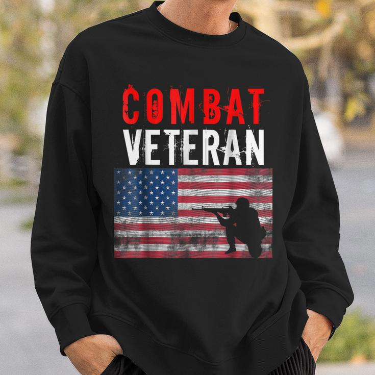 Combat Veteran Us Army Us Navy Us Air Force Sweatshirt Gifts for Him