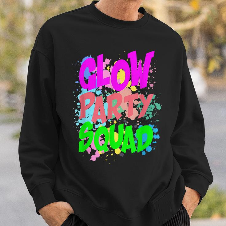 Cool Glow Party Squad Funny Colorful Glow Party Quote Sweatshirt Gifts for Him
