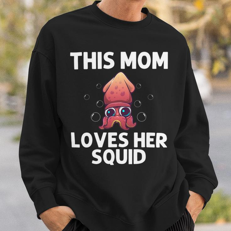 Cool Squid For Mom Mother Octopus Biology Sea Animals Sweatshirt Gifts for Him