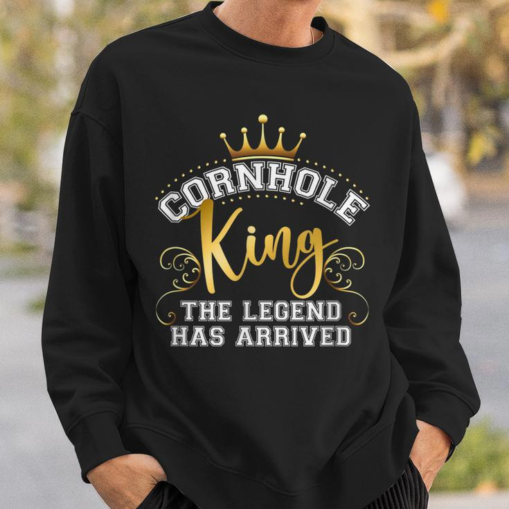 Cornhole King Legend Has Arrived Vintage Sweatshirt Geschenke für Ihn