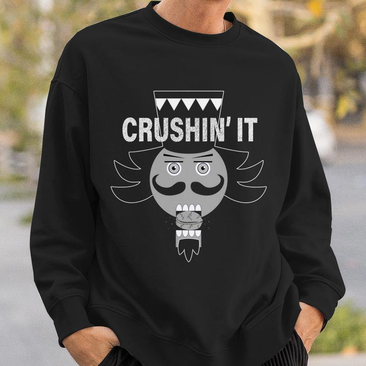 Crushin It Funny Nutcrackers Christmas Sweatshirt Gifts for Him