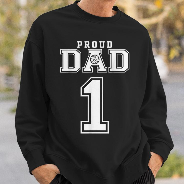 Custom Proud Volleyball Dad Number 1 Personalized For Men Sweatshirt Gifts for Him