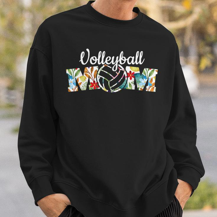 Cute Mom Life Volleyball Game Day Cheer Mom Sweatshirt Gifts for Him