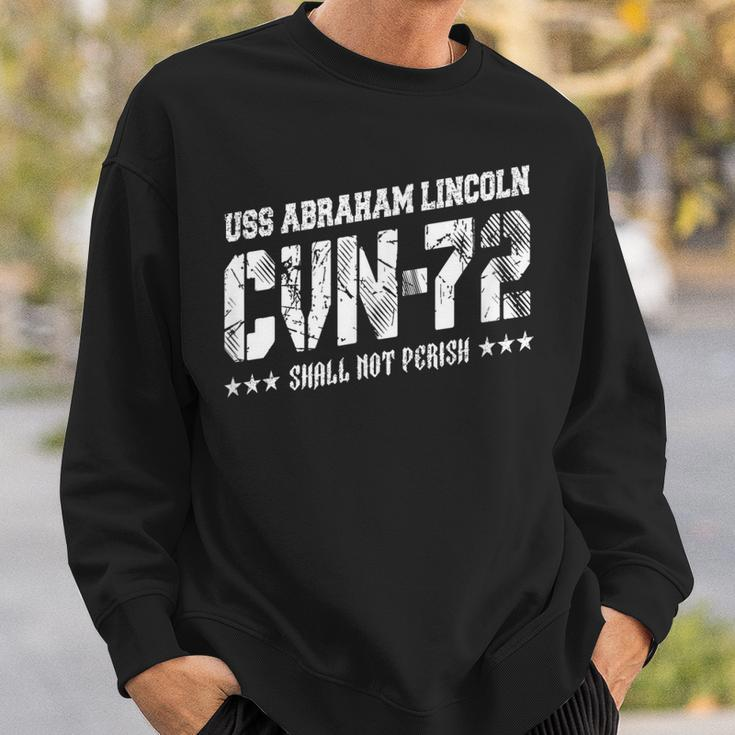 Cvn72 Uss Abraham Lincoln Aircraft Carrier Navy Cvn-72 Sweatshirt Gifts for Him