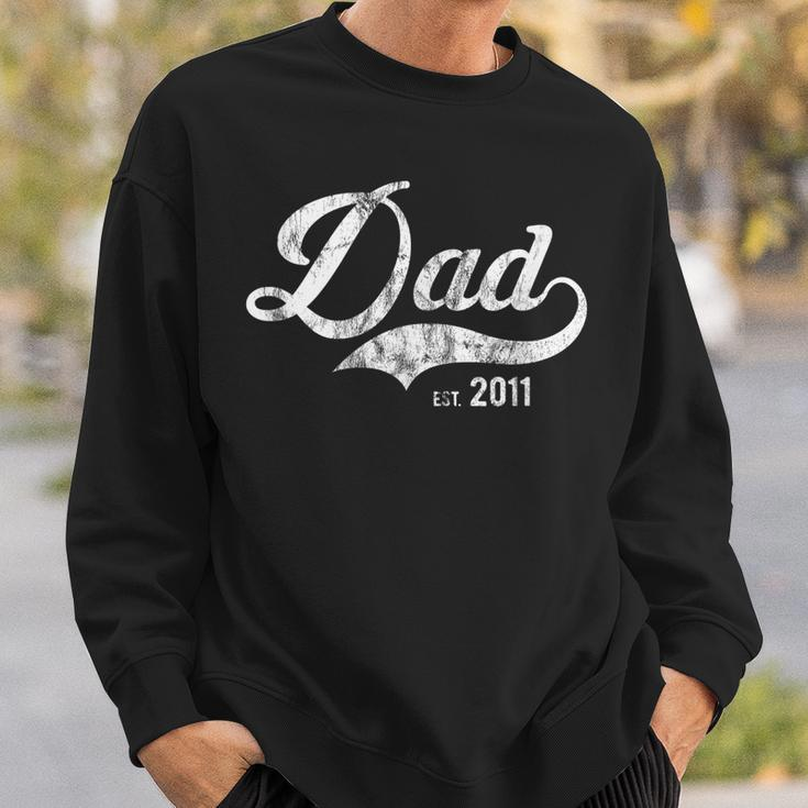 Dad Est 2011 Worlds Best Fathers Day Gift We Love Daddy Sweatshirt Gifts for Him