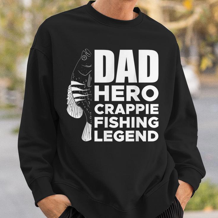 Dad Hero Crappie Fishing Legend Vatertag Sweatshirt Geschenke für Ihn