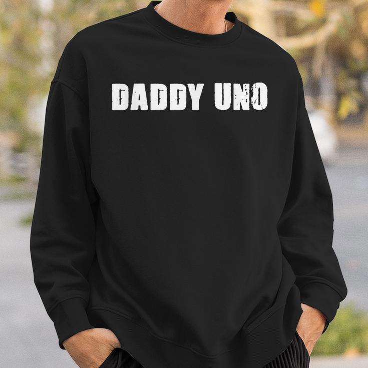 Daddy Uno Number One Best Dad Gift 1 Gift For Mens Sweatshirt Gifts for Him