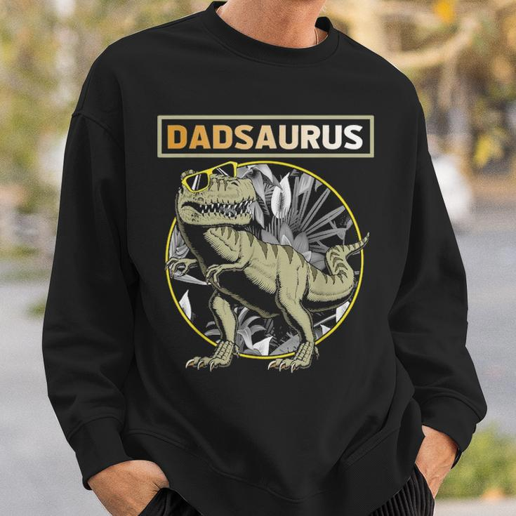Dadsaurus Dad Dinosaur Fathers Day Gift Sweatshirt Gifts for Him