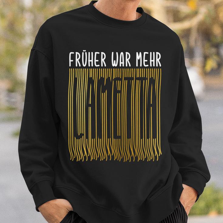 Damen Früher War Mehr Lametta Lustig Spruch Weihnachten Damen Sweatshirt Geschenke für Ihn