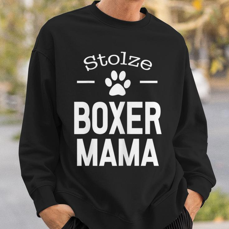 Damen Stolze Boxer Mama Dog Hunde Mutter Haustier Sweatshirt Geschenke für Ihn