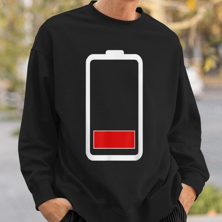 Dead Low Battery Halloween Couples Costume Sweatshirt Gifts for Him