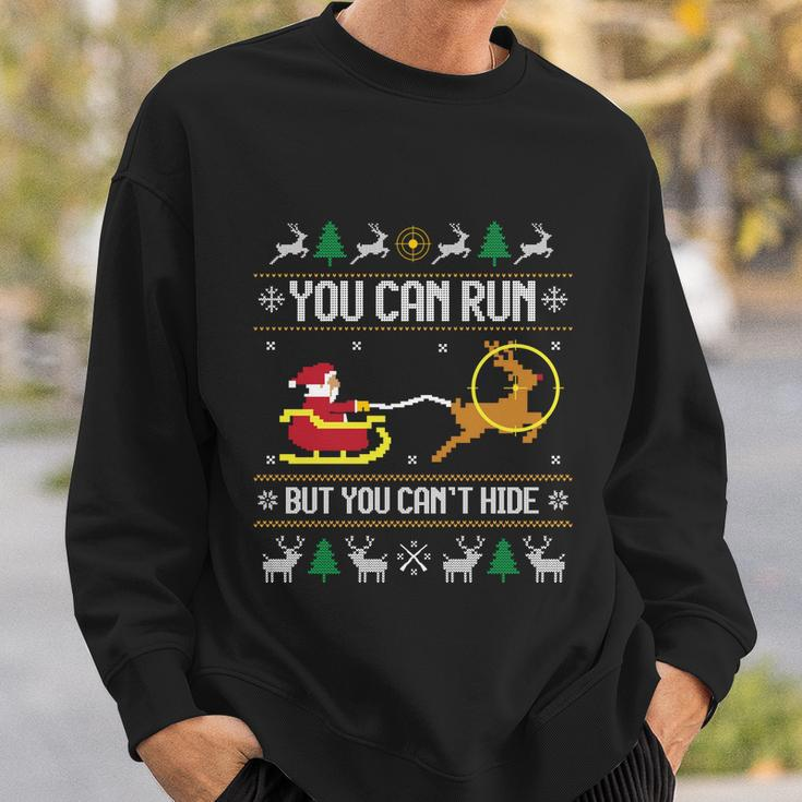 Deer Hunting Santa Claus Hunter Hunt Ugly Christmas Sweater Gift Sweatshirt Gifts for Him