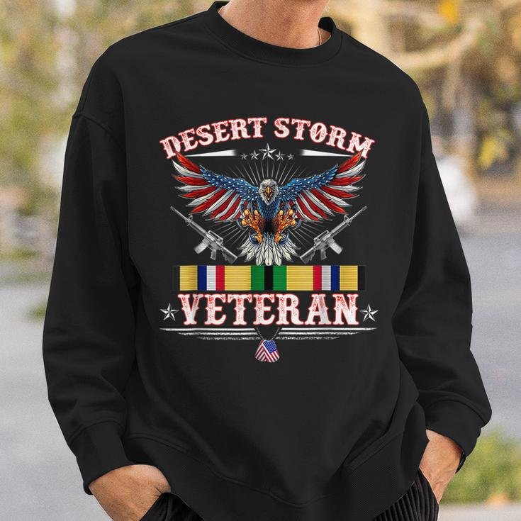 Desert Storm Veteran Pride Persian Gulf War Service Ribbon Sweatshirt Gifts for Him