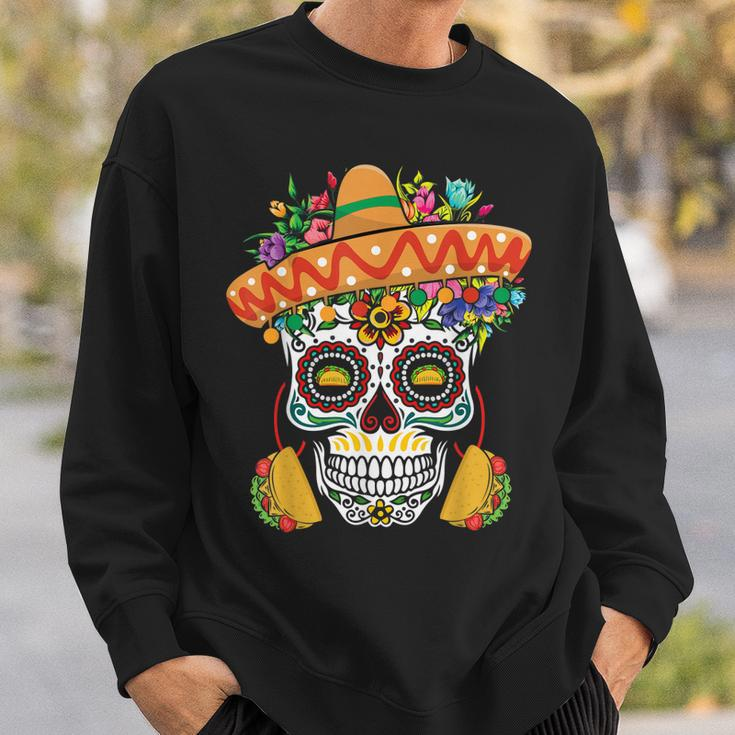 Dia De Los Muertos Mexico Taco Mexico Happy Cinco De Mayo Sweatshirt Gifts for Him