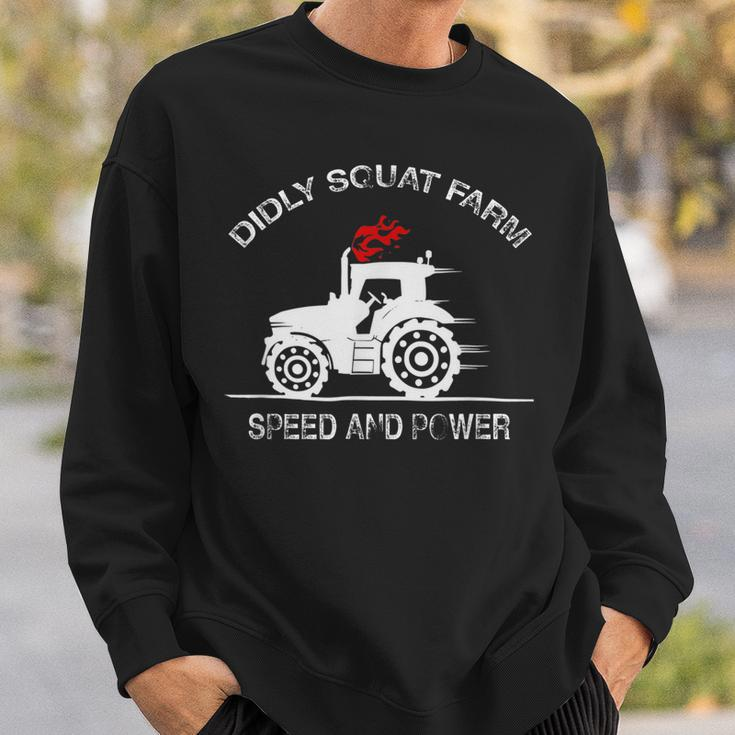 Diddly Squat Farm Speed And Power Perfect Tractor Design Sweatshirt Gifts for Him