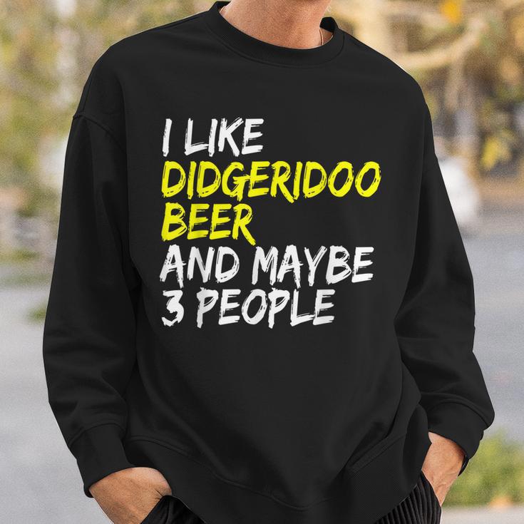 Didgeridoo Spruch Australien I Like Beer Didgeridoo Sweatshirt Geschenke für Ihn