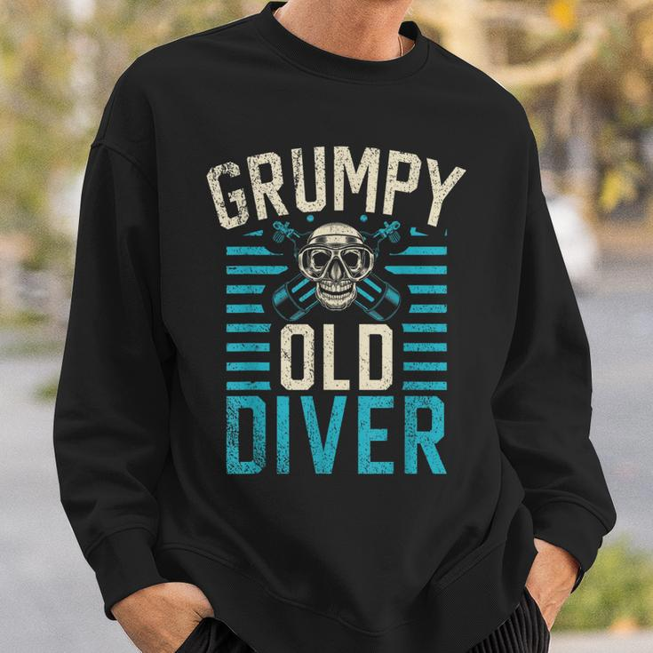 Diving Grumpy Old Diver Sweatshirt Gifts for Him