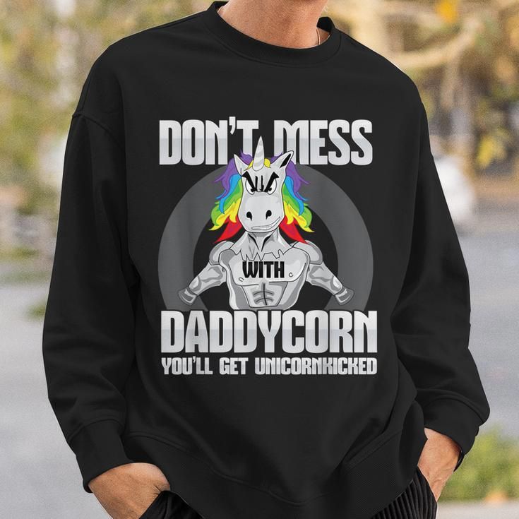 DonMess With Daddycorn I Funny Dad Father Fitness Gift For Mens Sweatshirt Gifts for Him