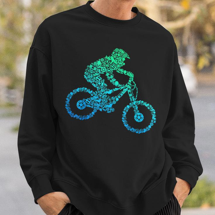 Downhill Mountainbike Biker Mtb Jungen Kinder Sweatshirt Geschenke für Ihn