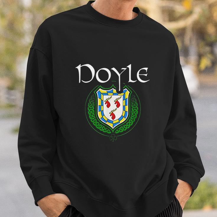 Doyle Surname Irish Last Name Doyle Family Crest Men Women Sweatshirt Graphic Print Unisex Gifts for Him