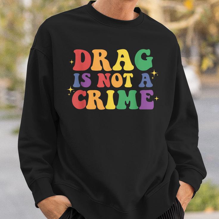 Drag Is Not A Crime Lgbt Gay Pride Equality Drag Queen Sweatshirt | Mazezy