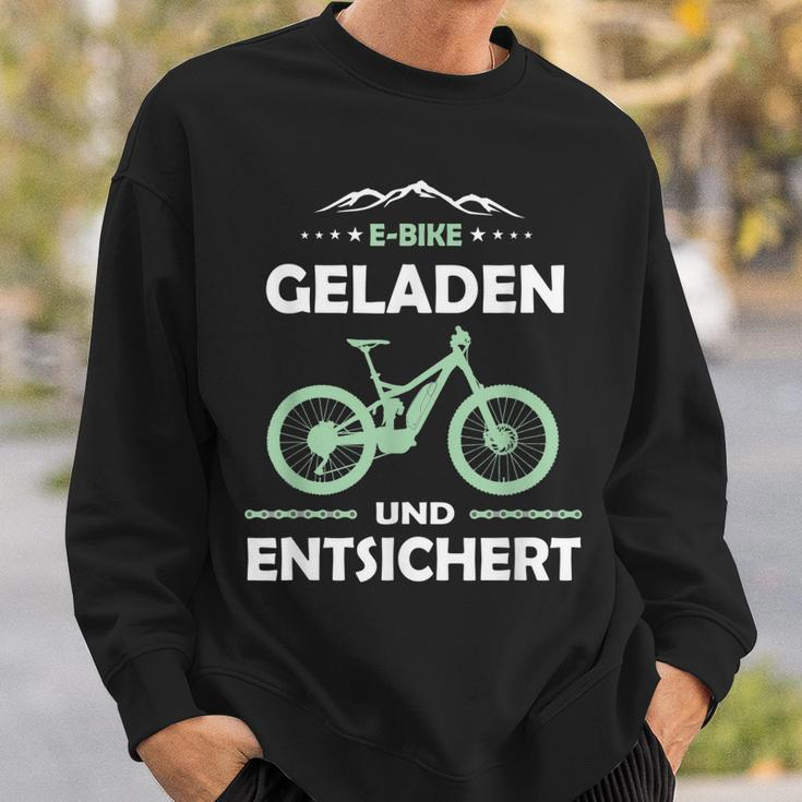 E-Mtb Geladen Und Entsichert E-Bike Sweatshirt Geschenke für Ihn