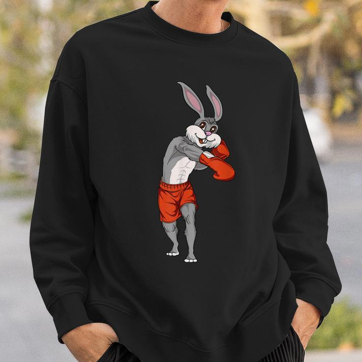 Easter Bunny Boxing Rabbit Sweatshirt Gifts for Him