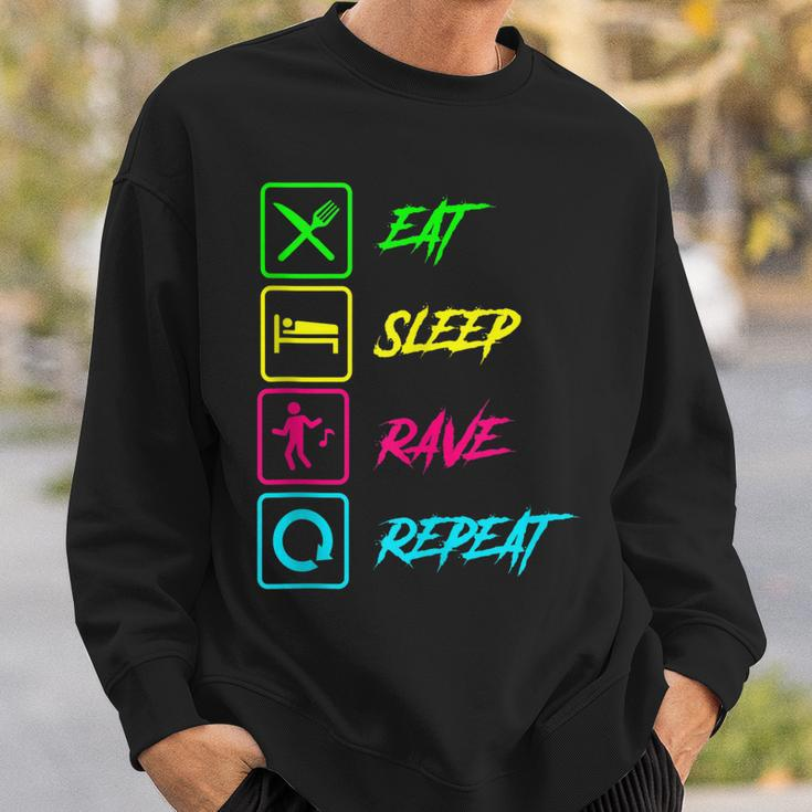 Eat Sleep Rave Repeat - Edm Music Festival Raver Sweatshirt Gifts for Him