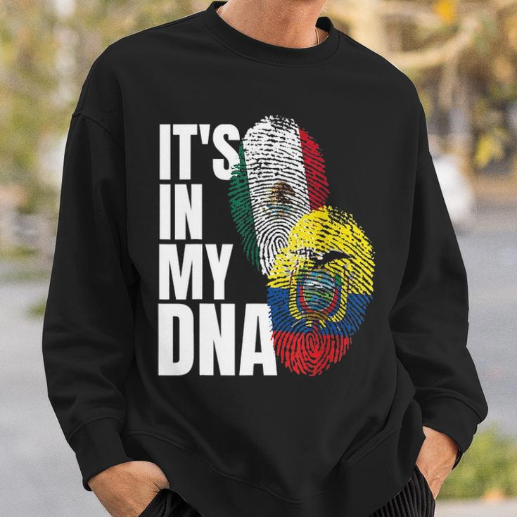 Ecuadorian And Mexican Dna Mix Flag Heritage Gift Sweatshirt Gifts for Him