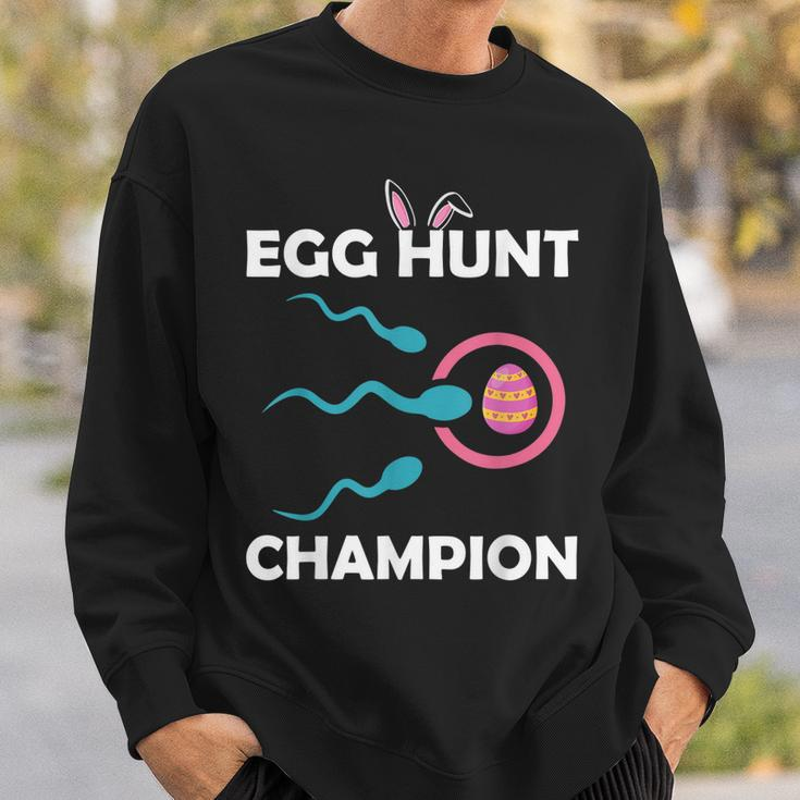 Egg Hunt Champion Funny Dad Easter Pregnancy Announcement Sweatshirt Gifts for Him