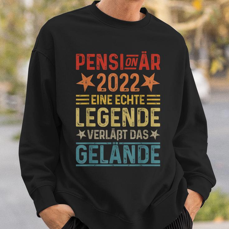 Eine Echte Legende Verläßt Das Gelände Pensionär 2022 Sweatshirt Geschenke für Ihn